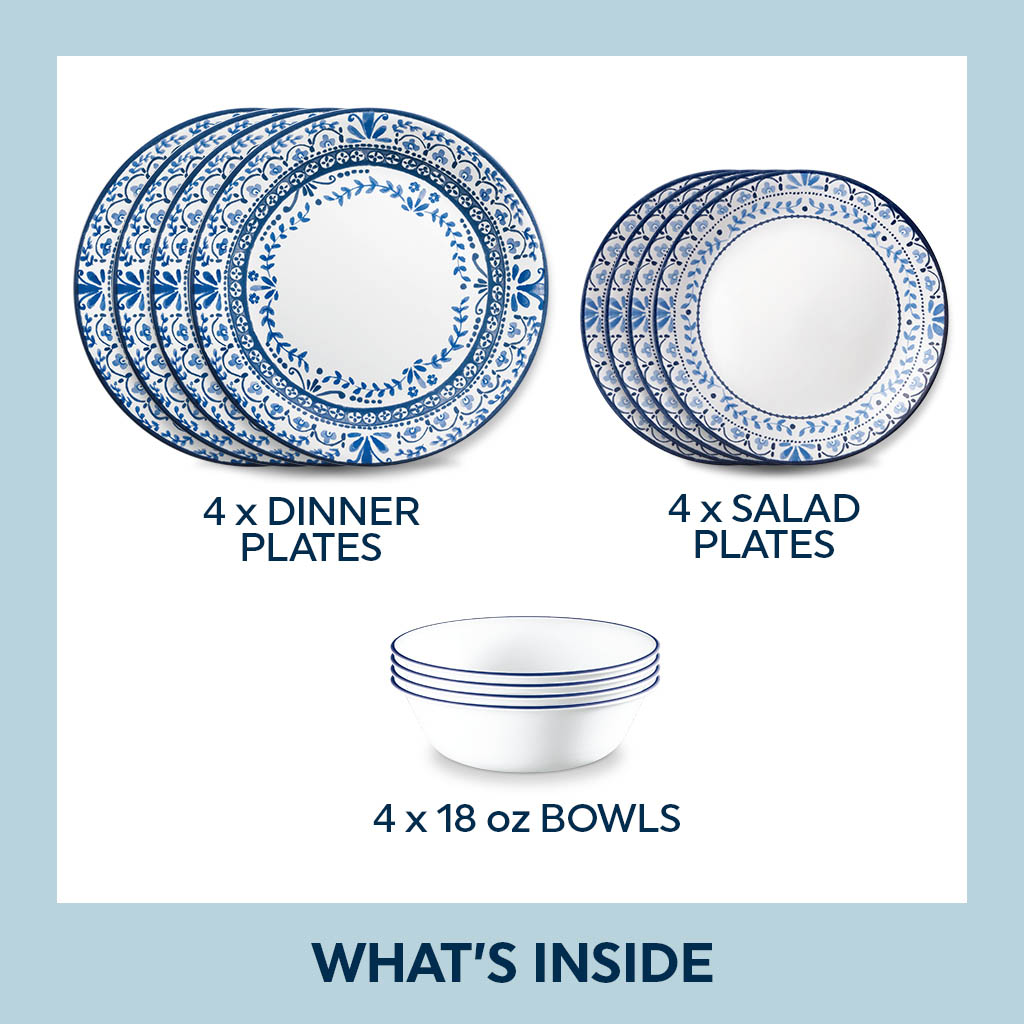Corelle Portofino 12pc Dinner Set