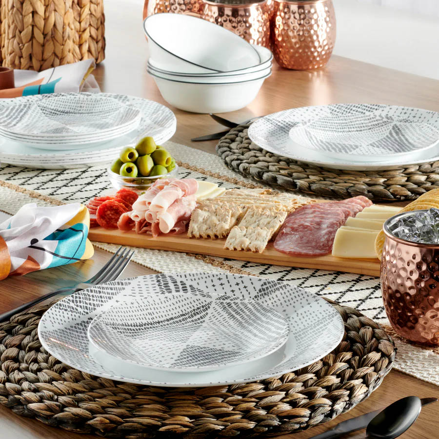 Corelle® Odisha 18-piece Dinnerware Set, Service for 6