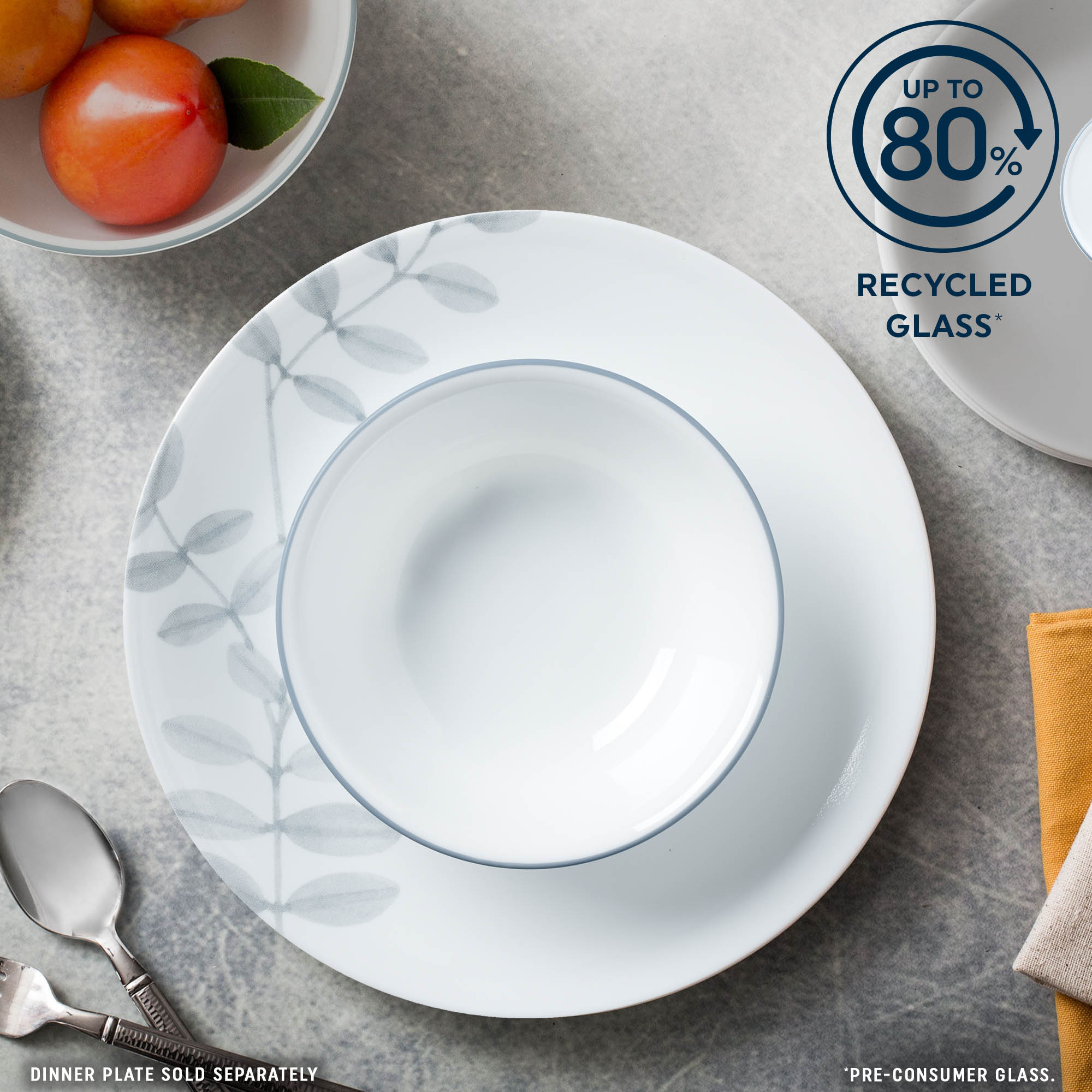 Corelle® Flowing Fern 12-piece Dinnerware Set, Service for 4