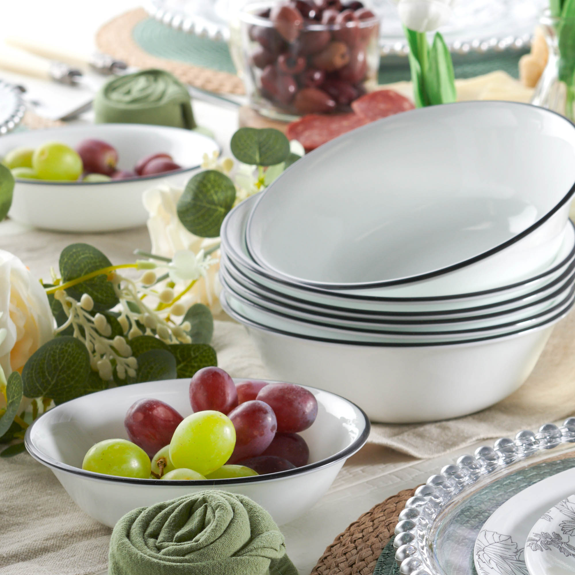Corelle Francheska 16pc Dinner Set (No Mugs)