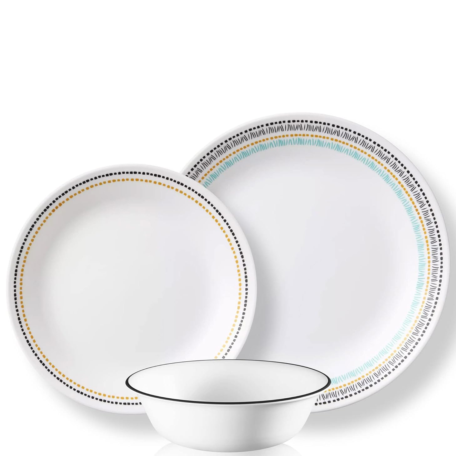 Corelle Paloma 12pc Dinner Set - 4 dinner plates, 4 luncheon plates and 4 cereal bowls