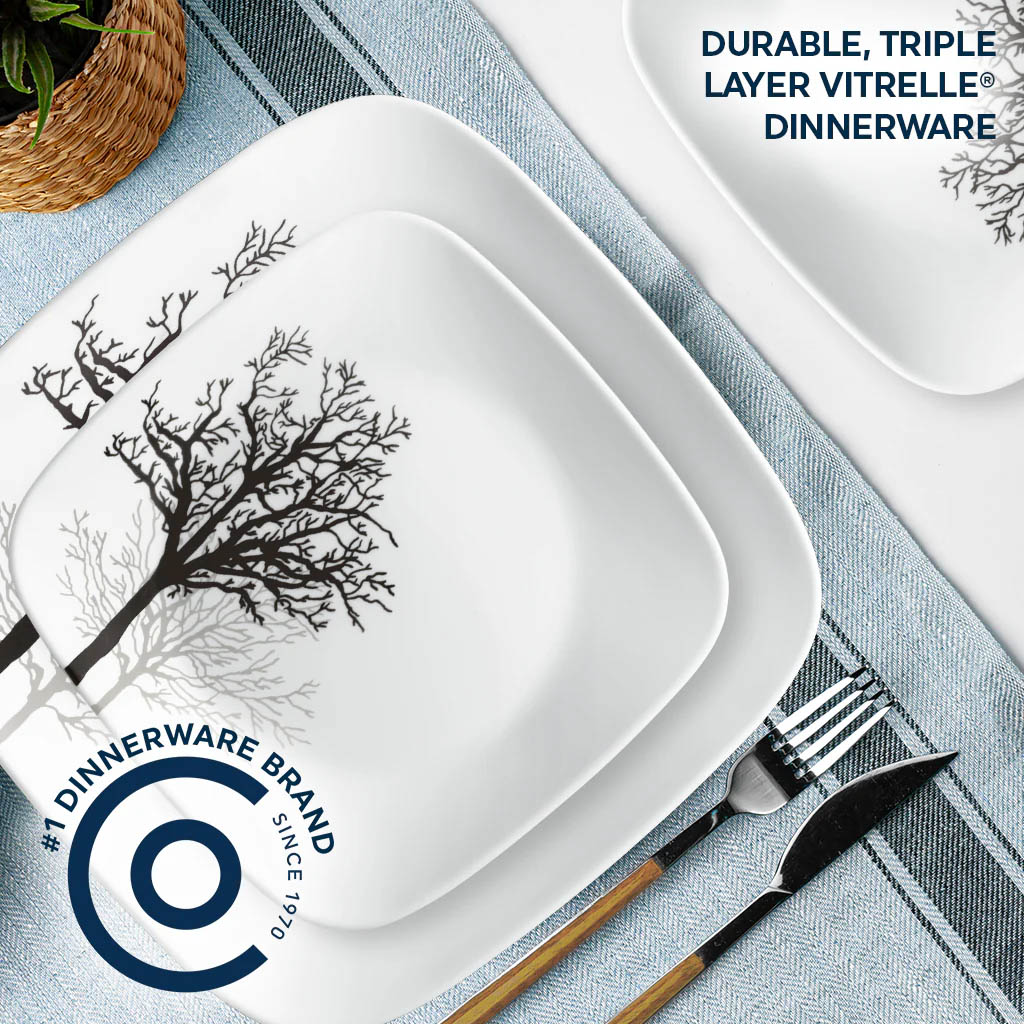 Corelle Timber Shadows 18pc Dinner Set