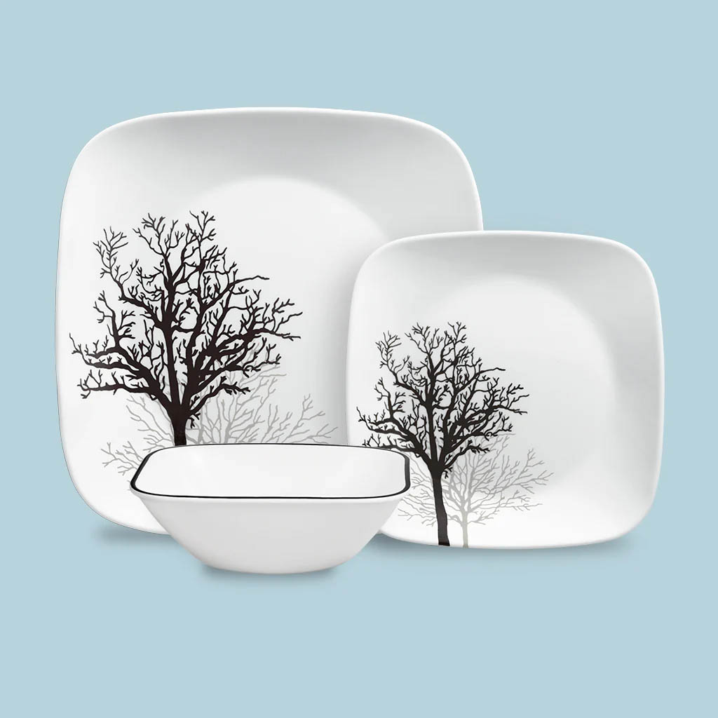 Corelle Timber Shadows 18pc Dinner Set