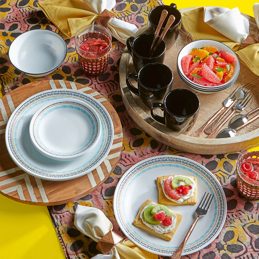 Corelle Paloma 12pc Dinner Set - 4 dinner plates, 4 luncheon plates and 4 cereal bowls