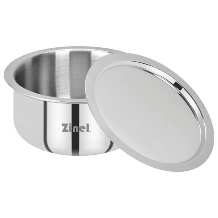 Zinel Triply Tope With SS Lid 14cm