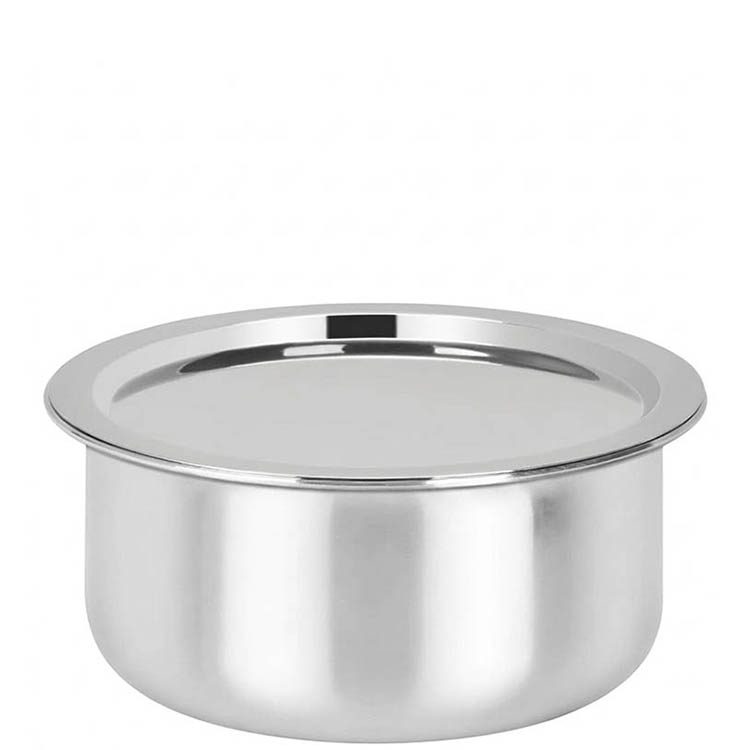 Zinel Triply Tope With SS Lid 22cm