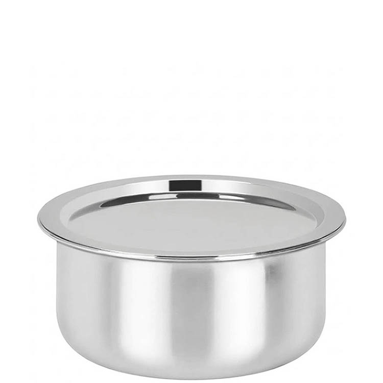 Zinel Triply Tope With SS Lid 18cm