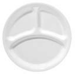 Corelle Winter Frost White Divided Plate(26cm)