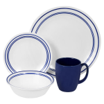 Corelle Classic Cafe Blue 16pc Dinner set