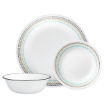 Corelle Paloma 12pc Dinner Set - 4 dinner plates, 4 luncheon plates and 4 cereal bowls