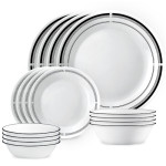 Corelle Brasserie 16pc Dinner Set (No Mug)