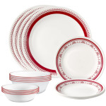 Corelle Sadie 16pc Dinner Set (No Mug)