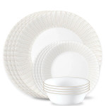 Corelle® Hushed Lines 12-piece Dinnerware Set, Service for 4