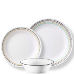 Corelle Paloma 12pc Dinner Set - 4 dinner plates, 4 luncheon plates and 4 cereal bowls