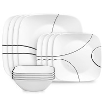 Corelle Simple Lines 12pc Dinner Set