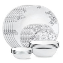 Corelle Francheska 16pc Dinner Set (No Mugs)