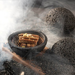 Black Volcanic Rock bowl 12cm