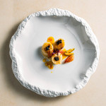 White Round Rock plate 8" - 20 x 2.5cm