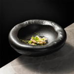 Matt black deep bowl 7.7" - 19.5 x 6.5cm
