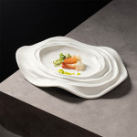 White Wave Oval platter 11.5" - 29 x 23.5 x 3cm